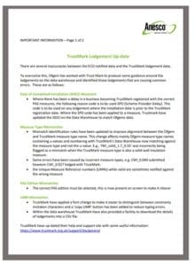 Trustmark Lodgement data information