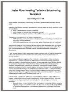 Underfloor heating guide